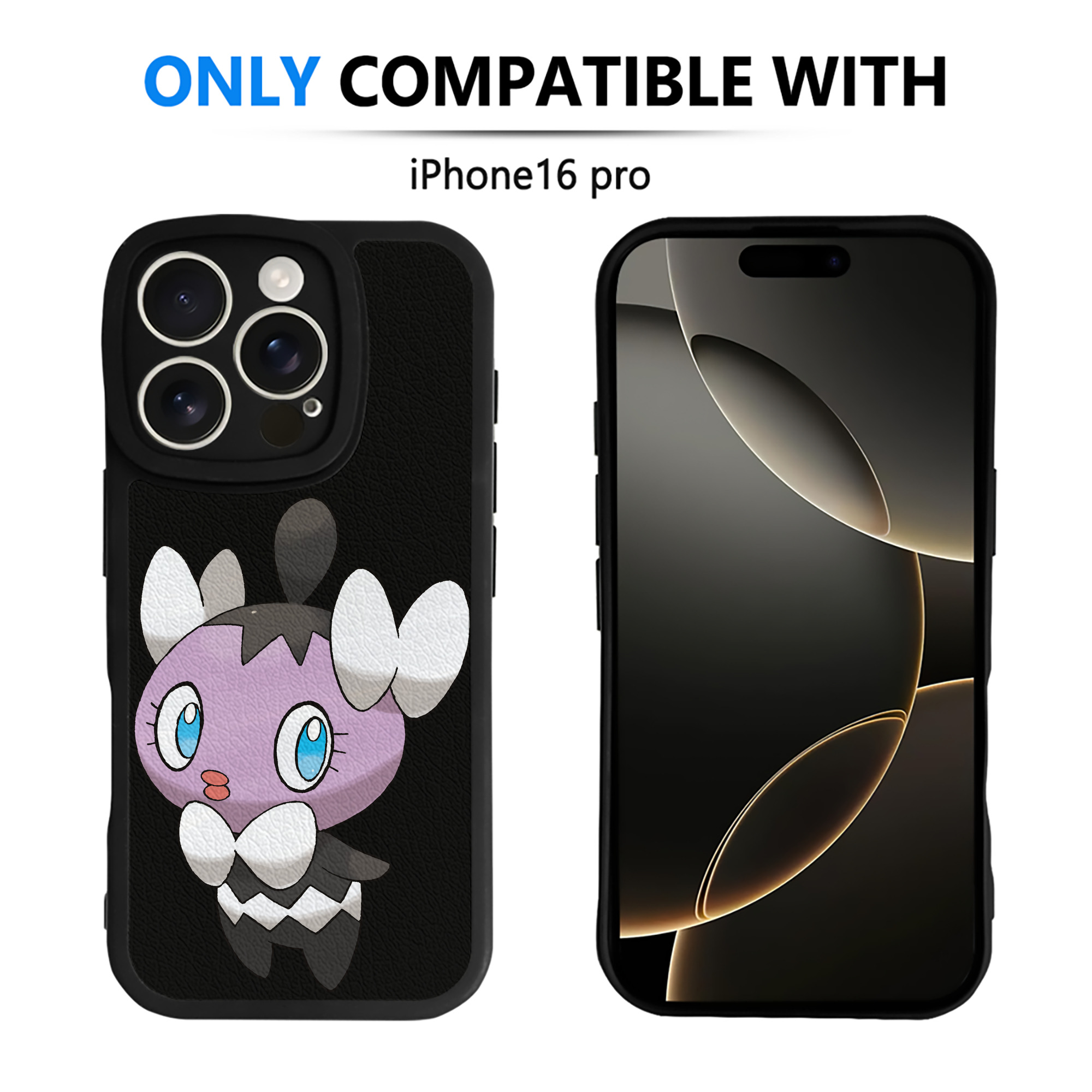 （画像用） ポケットモンスター Pokémon 【iPhone 16シリーズ対応】シリコンスマホケース（レザー調） 材質：シリコン